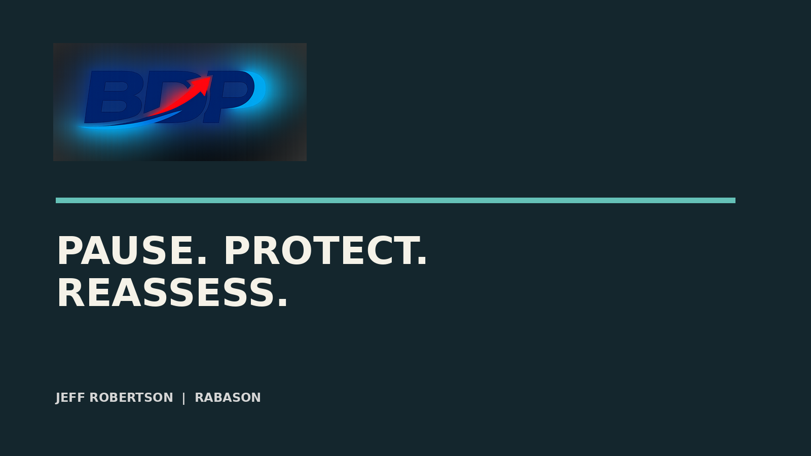 AskBDP editorial hero with the AskBDP logo and the words Pause. Protect. Reassess.